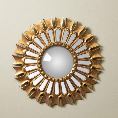 Miroir convexe doré Doplo 38cm (1/3)