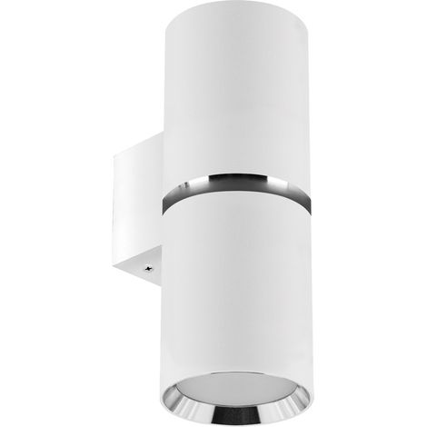 Lámpara de pared decorativa blanca cromada IP20 dior WLL GU10 2x35W Ideus 04267 (1/2)