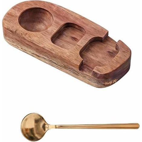 Vassoio portauova in legno, contenitore per uova, decorazione da tavola, legno di acacia (1/5)