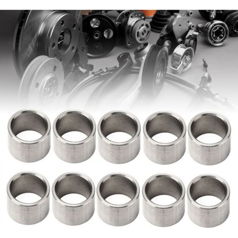 Lot de 10 entretoises de rondelles, diamètre extérieur 15 mm, diamètre intérieur 12 mm, en acier inoxydable, durables, pour applications industrielles et de bricolage (3515-0015-0120) (1/5)