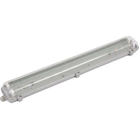 Réglette étanche double pour tube LED T8 150cm IP65 (boitier vide) - SILAMP (1/2)