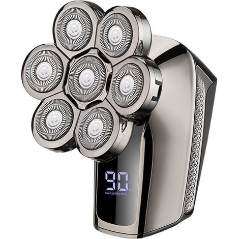 Shaver electric for men, shaver electric rechargeable and without wire 6 in 1, kit of grooming for shaver rotary waterproof (1/5)
