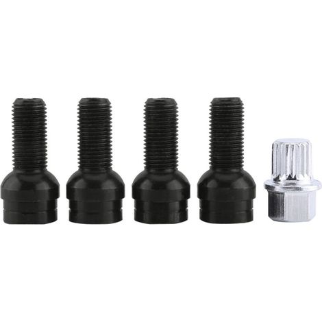 Wheel Bolts, Tire Locking Screws, 4 - 1 Wheel Bolt and Locking Nut with Key for MK4 B5 1998-2005 8D0601139F