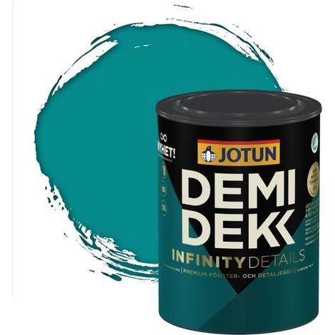 JOTUN - Peinture Bois, Lasure Opaque Satinée - RAL 5018 - Bleu Turquoise - 0,75L (1/2)