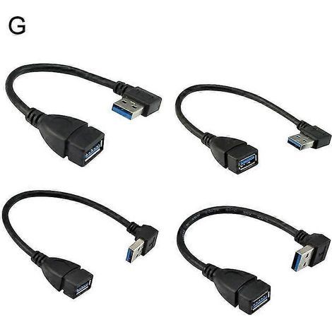 90-Grad-Winkel-USB-3.0-Typ-A-Verlängerungskabel – Stecker auf Buchse – G (1/5)