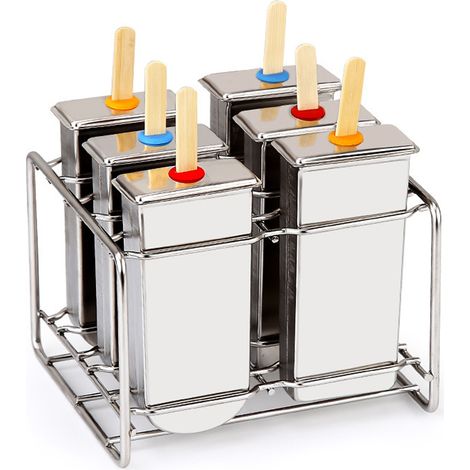 Moule À Glace Sucette - En Silicone Alimentaire Sans BPA - Pour Jus, Yaourt, Purée, Fruits - 10 Unités (1/5)