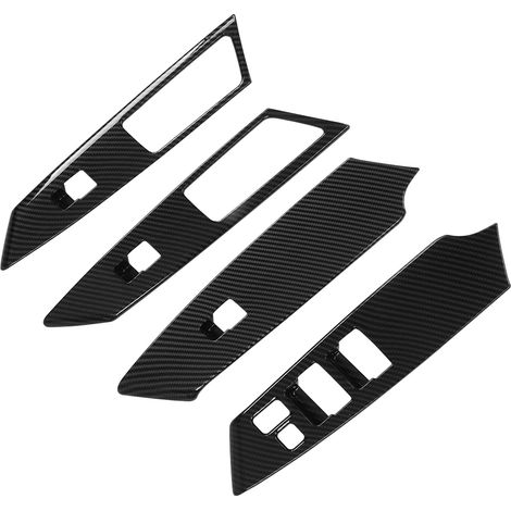 4pcs Door Armrest Window Switch Trim Carbon Fiber Style Replacement for Mitsubishi Pajero/Montero/Shogun Sport 19‑21 (1/5)