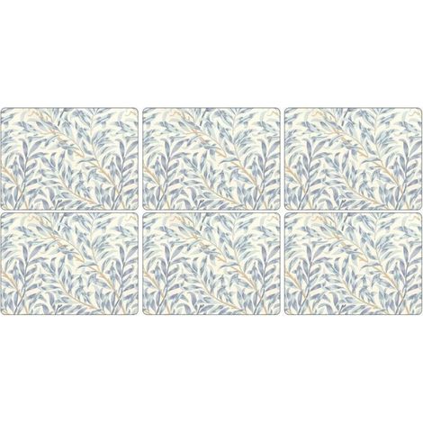 Bardusch-Pimpernel Branche d'osier Bleu Lot de 6 Sets de Table