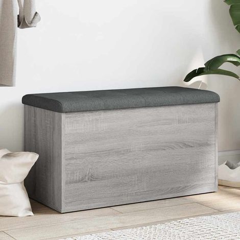 Panca Portaoggetti Grigio Sonoma 82x42x45 cm Legno Multistrato vidaXL (1/5)