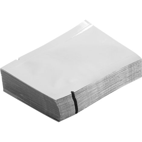500 sachets d'échantillons refermables en aluminium thermoscellables, format 5 x 7 cm, pour le stockage d'aliments en vrac. (1/5)