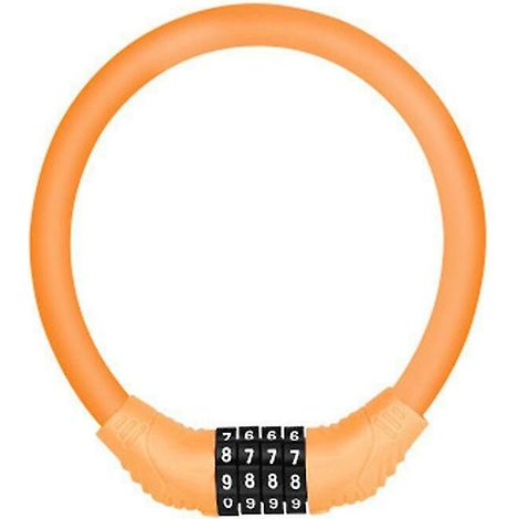Antivol de vélo à combinaison orange pour une sécurité sans clé sur les vélos et les scooters.-AquaForge (1/5)