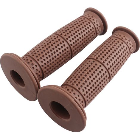 Accessoires de modification pour motos, poignées de guidon rétro classiques en caoutchouc, couvre-poignées marron pour Harley-Davidson