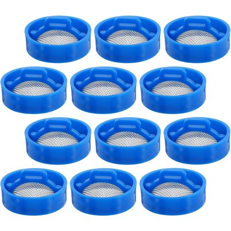 Sollbry Kit de 12 Filtres de Vanne D'arrivée D'eau Crépine Anti-obstruction en Plastique et Acier Inoxydable pour Lave-linge Accessoires pour Réparation et Entretien (1/5)