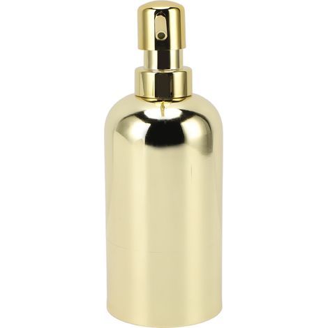 Distributeur de savon de comptoir en acier inoxydable 201, Type presse, liquide, pompe à vaisselle manuelle, bouteille pour salle de bains et cuisine, doré (1/5)