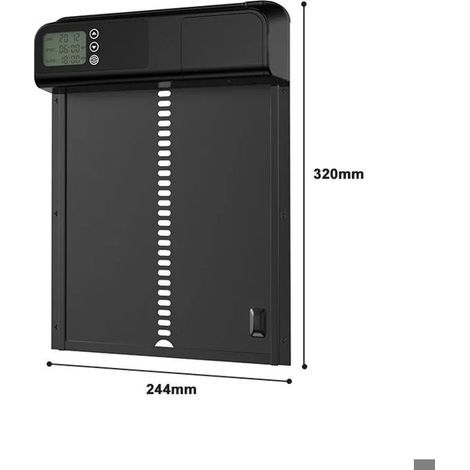 Automatic Chicken Coop Door - Aluminum Alloy - Timer with LED Display - Available in Multiple Colors for Poultry