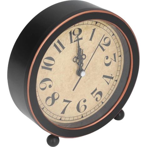 Bardusch-Horloge bureau rétro – identification facile – tic-tac silencieux – haute précision – maison/bureau (1/4)