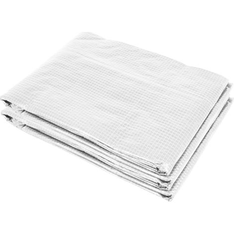Bâche de rechange serre tunnel 3L x 2l x 2H m PE fenêtres + porte (1/5)