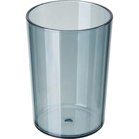 Gobelet porte-brosse à dents en plastique 300 ml, gobelet de salle de bain transparent, porte-brosse à dents, gobelet (bleu) (1/4)