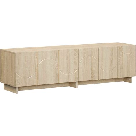 TV Stand 140 x 34.5 x 40 cm Sonoma Oak Engineered Wood vidaXL