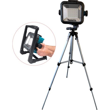 Makita DML805 18v 240v LXT Li-Ion LED Work Light Site Light + Tripod Stand + Bag (1/4)