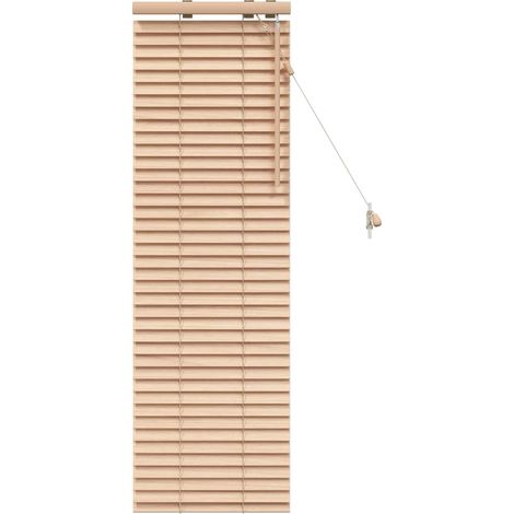 vidaXL Venetian Blind Oak Look 40 x 130 cm 35 mm Solid Paulownia Wood (1/5)