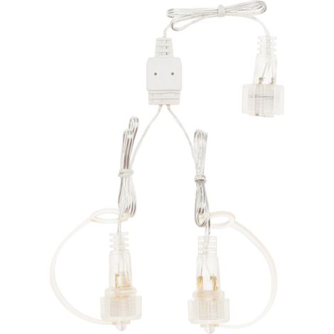 CONNETTORE SMART SYSTEM 2 USCITE CAVO TRASPARENTE (1/2)