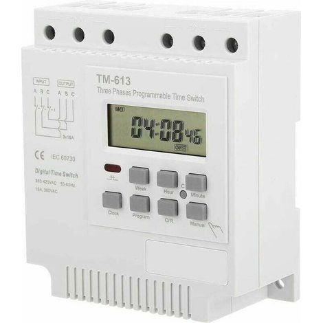 Minuterie Programable - Minuteur 380V TM-613 Commutateur de minuterie pour moteur triphasé (1/5)
