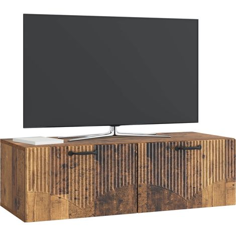 Maison Exclusive - Mobile Porta TV da Muro Legno antico 98 x 41 x 30 cm (1/5)
