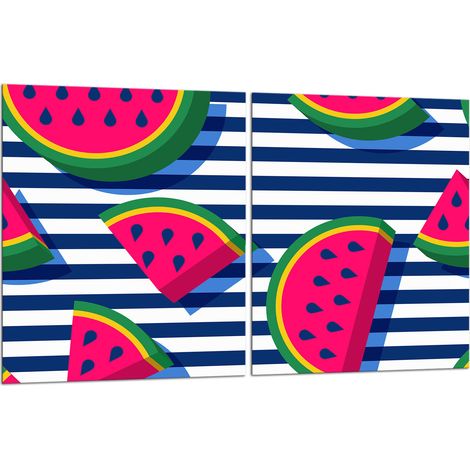 2 plaques de protection en verre pour cuisinière 40x52 fruits (1/5)