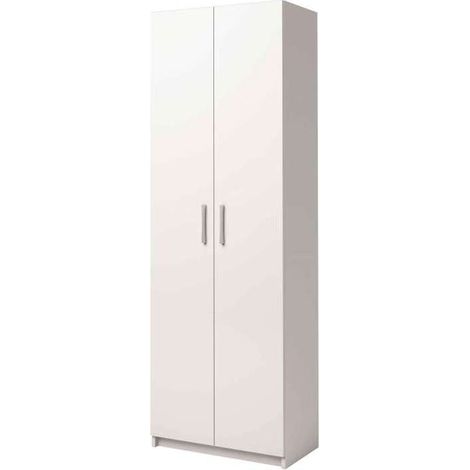 Armario multiestantes dos puertas Urano en blanco. 60 cm(ancho) 180 cm(altura) 35.6 cm(fondo) (1/3)