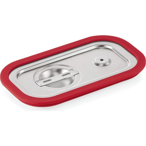 Couvercle transport inox GN 1/4 joint silicone GN CORE - Was Germany (1/2)