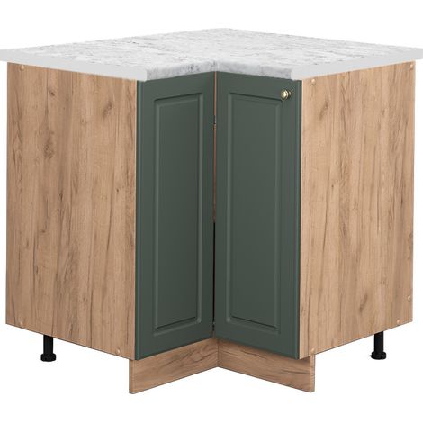 Armario de esquina Fame-Line, Verde dorado Casa de campo, 80.5 cm , ET Mármol, Vicco (1/5)