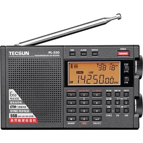 Radio Portable - TECSUN - PL-330 - Stéréo - FM LW MW SW SSB - Récepteur à Ondes Courtes