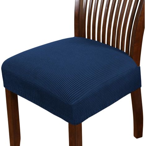 Housse De Siège Pour Chaise - Élastique En Spandex - Adaptée Aux Sièges De 44 À 54 cm De Longueur Et 39 À 49 cm De Largeur - Lavable En Machine - Lot De 6