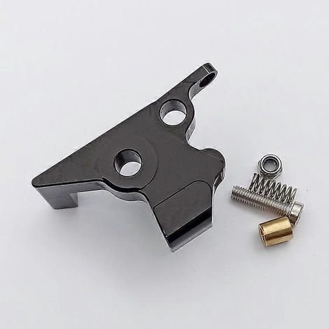 Accessoires pour motos Gucci V7 Classic : poignée de klaxon de frein réglable en alliage d'aluminium, biellette de direction (1 noire avant) (1/5)