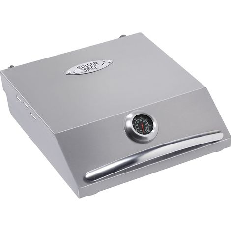 Couvercle en inox avec charnières pour plancha 40 cm – Indicateur de température – Pour cuisson à l'étouffée de légumes et viandes – Roller Grill