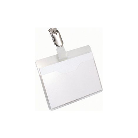 Portanombres con sujeción de pinza H x A 60 x 90 mm funda