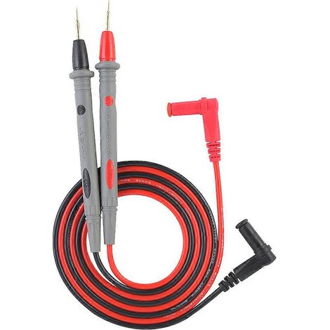 Lot de 2 sondes de test à pointe fine PT1006 pour multimètre numérique, 20 A, 109 cm (1/4)
