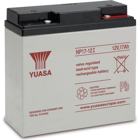 YUASA Blei-Akkumulator NP17-12I, 12 V-/17 Ah