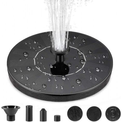 Fontaine Solaire Extérieur Flottante 7V Pompe Bassin Solaire avec 6 Buses pour Bain d'oiseaux Aquarium Jardin Fontaine (1/5)