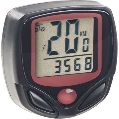 Compteur vélo numérique - Filaire - 15 fonctions - Écran LCD - Noir - Mixte-Ywey