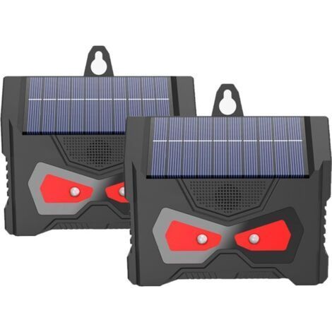 Répulsif Chat Ultrason, 2 Paquets, Ultrason Oiseaux Exterieur, Repulsif Chien, Charge Solaire, Chargement USB Prévenir Les Chiens et Les Chats, Les Oiseaux, pour Jardins, Champs, Pépinières (1/5)