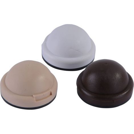 Calfeutrage de porte rond autocollant en plastique, lot de 120, Eliplast