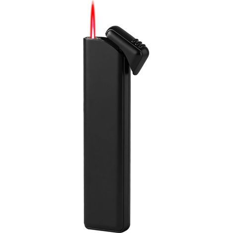 Refillable Gas Storm Lighter, Red Flame (Gas Not Included) (1/5)