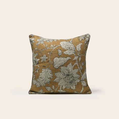 Housse de coussin en Fleurs indiennes imprimées LILIVATI (1/4)