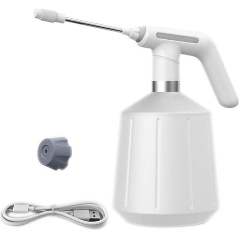 2,5 l elektrischer Pflanzensprüher, automatischer Bewässerungsnebler, USB-elektrischer Desinfektionssprüher, Handbewässerungsmaschine, Weiß