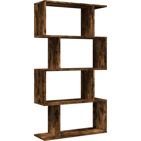 Maison Exclusive - Raumteiler-Bücherregal 4 Böden Räuchereiche 70