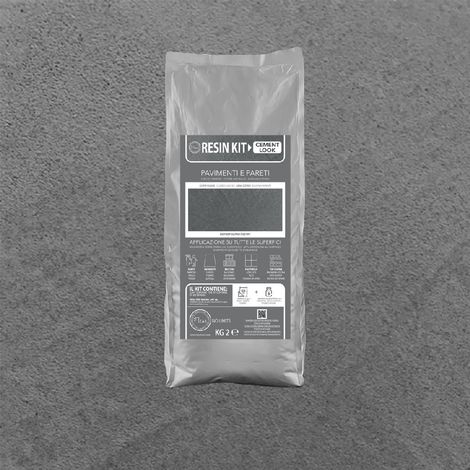 Kit Resina Cemento Fleur in Polvere per Pavimenti Pareti Piastrelle - Formato: 2 Kg - Colore: Metropolitan Poetry