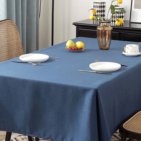 1 Nappe rectangulaire, polyester, résistante aux taches, imperméable, lavable, pour cuisine, restaurant, mariage (1/5)