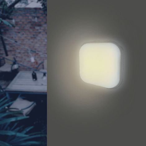Pack de 10 - Applique LED Murale 20W Blanche Carré IP65 - Blanc (1/5)